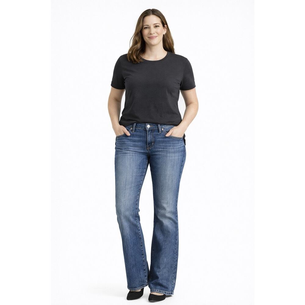 Adiktd Jeans Womens 16" Waist 30 Long Blue Bootcut Pockets Denim Medium Wash